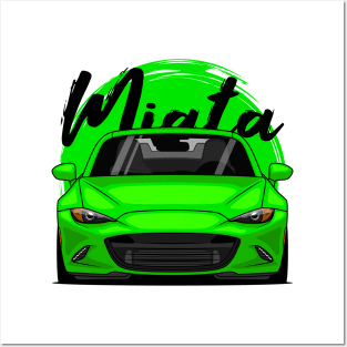 Green Miata MX5 ND Posters and Art